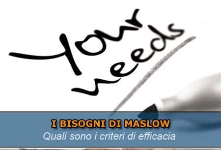 Bisogni di Maslow